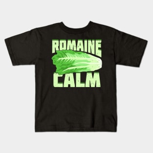 Romaine Calm Gardening Gardener Gift Kids T-Shirt